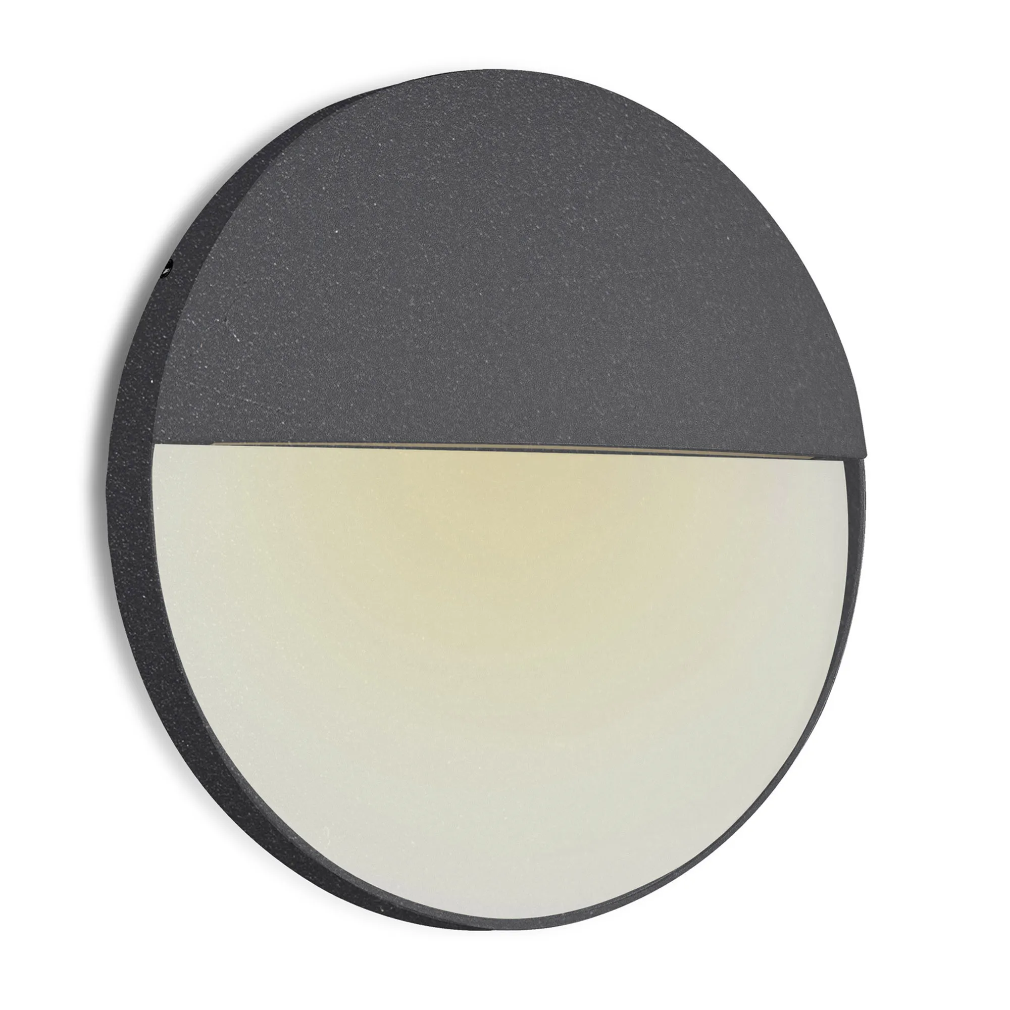 Baker Large Round Wall Lamp 6W LED IP54 Anthracite